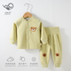 哈趣猴嬰兒衣服秋冬款保暖溫變內(nèi)衣套裝新生兒寶寶秋衣褲分體睡衣兩件套 綠色 100 【適合18-24個月寶寶】