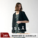 MSLAN丨商場同款2024年夏季新款柔軟舒適顯瘦寬松西裝外套MGBW240 烏黑 S