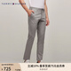 TOMMY HILFIGER【光澤厚實】男裝經(jīng)典繡標(biāo)商務(wù)直筒西褲微彈長褲休閑褲27519 深灰色PR2 -直筒版-色丁-正常拍 33 (2.6尺)