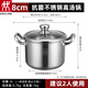 雙立人（ZWILLING）316不銹鋼特高湯鍋加厚加深家用煲湯煮粥鍋奶瓶消毒鍋電磁爐燃氣 材質內徑高湯鍋 2-3人適用 18cm