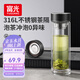 富光玻璃杯泡茶杯子水杯高硼硅耐高溫雙層男士茶水分離大容量生日禮物