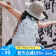 駱駝（CAMEL）云影雪糕包雙肩背包防水男旅行輕量男女學(xué)生戶外徒步登山包淺水綠