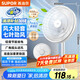 蘇泊爾（SUPOR）14寸七葉輕音柔風(fēng)電風(fēng)扇/家用立式落地扇/臺(tái)式桌面電扇/廣角搖頭大風(fēng)力宿舍小型風(fēng)扇EFP-004A-35