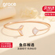 Grace Girl輕奢人魚手鐲女時尚首飾高級感走心實用紀(jì)念日生日禮物送女友老婆 魚你相遇手鐲