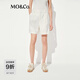 MO&Co.【C+系列】短褲2025夏新品涼感中低腰A字五分褲西褲MBE2SOT002 本白色 L /170