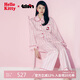 野獸派家居（tbh）三麗鷗Hello Kitty天絲棉家居服套裝四季可外穿條紋睡衣 長款  S
