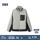 森馬（Semir）夾克男冬季抗靜電搖粒絨寬松毛絨外套撞色拼接戶外風(fēng) 品灰20240 L