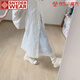 SNYDER WEAR夏季韓系溫柔風(fēng)木耳邊蝴蝶結(jié)系帶背心連衣裙疊穿碎花半身裙兩件套 單件半身裙  S 【建議100斤內(nèi)】