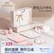 英氏（YEEHOO）嬰兒衣服新生兒衣服滿(mǎn)月見(jiàn)面禮百天禮盒禮物高檔3-6個(gè)月