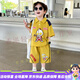 富羅迷（follow me）奧特曼衣服男童夏季套裝新款兒童夏裝polo衫帥氣男孩寶寶短袖 黃色 黃色 90 CM