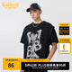 卡賓（CABBEEN）卡賓男裝兔子提花線衫22冬新款寬松針織衫W3231106001 煤黑色01 M /170/48