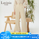 Lavinia Club拉維妮婭闊腿褲女新款顯瘦垂感直筒褲職場通勤西裝褲R31K105 米色 165/88A