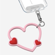 CASETIFY 【全新上市】心形手機(jī)腕帶 適用于iPhone全系列手機(jī)配件 多功能手機(jī)掛環(huán)腕帶 熱情粉