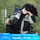 左西男童外套兒童上衣秋裝2025新款中大童男孩戶外透濕衣服 卡其色140