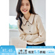 梵希蔓法式英倫撞色邊小香風(fēng)針織衫女優(yōu)雅氣質(zhì)顯瘦百搭春秋季上衣 72375 杏色 L