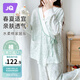 婧麒（JOYNCLEON）月子服春夏棉產(chǎn)后孕婦睡衣女產(chǎn)婦哺乳透氣家居服 XXL Jyz154236