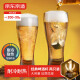 京東京造 收腰啤酒杯 扎啤玻璃杯子精釀北歐風(fēng)果汁洋酒冰杯 415ml 兩只裝