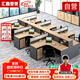 匯鑫亞美屏風(fēng)工位職員桌隔斷卡位電腦桌辦公家具財務(wù)辦公桌椅組合28