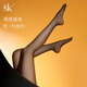 SK「杜迪安」絲襪女夏超薄高透性感大碼黑絲情調黑色防勾絲連襪褲 玉色 XL 禮盒裝1D一線襠（175-190cm）