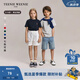 Teenie Weenie Kids小熊童裝24春夏款男女童純棉基礎(chǔ)款圓領(lǐng)T恤 藏青色 140 cm