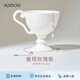 AJIDOU阿吉豆新年禮物項鏈女春夏新款玫瑰紫水晶溫婉珍珠鎖骨生日禮物女 銀色 43cm 1個