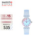 斯沃琪（Swatch）瑞士手表 純凈天藍(lán) 小巧七夕禮物時(shí)尚男女石英腕表考試表 LK396