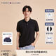 TOMMY HILFIGER【時尚多色】夏季男裝純棉珠地網(wǎng)眼商務(wù)休閑短袖T恤翻領(lǐng)POLO 黑色BEH M (推薦：135-150斤)