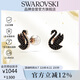施華洛世奇（SWAROVSKI）SWAN黑天鵝仿珍珠耳環(huán)耳釘送女朋友生日禮物女5684608
