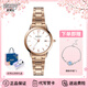 史努比（SNOOPY）手表女士精致小巧迷你小表盤(pán)簡(jiǎn)約氣質(zhì)初高中學(xué)生鋼帶指針式腕表 玫瑰金867