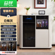 益伴奶油風(fēng)2025年新款高端智能茶吧機(jī)柜子一體柜家用全自動飲水機(jī)帶消毒一體嵌入式餐邊柜實(shí)木茶水柜 H-NZ-11兩門帶消毒款 溫?zé)嵝?智能茶吧機(jī)