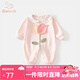班喜迪嬰兒衣服秋裝嬰幼兒連體衣寶寶超萌哈衣爬服小月齡公主外出服春秋 粉色 80cm