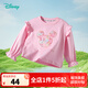 迪士尼寶寶（Disney Baby）童裝女童長(zhǎng)袖T恤卡通休閑百搭舒適透氣2025年春季新品 桃粉 130