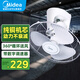 美的（Midea） 頂扇樓頂扇吸頂扇家用學校宿舍電風扇搖頭吊頂工業(yè)大風力節(jié)能壁扇吊扇工程扇 FD40-11A帶調(diào)速器（1臺裝）