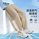 Disney baby迪士尼男童長(zhǎng)褲兒童褲子中小童裝夏季運(yùn)動(dòng)休閑防蚊褲褲 卡其 140