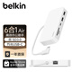 貝爾金（BELKIN）彎口Type-C拓展器 蘋(píng)果iMac電腦擴展塢 六合一 TF/SD讀卡 筆記本USB網(wǎng)口HDMI 兼容雷電 INC011