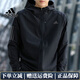 阿迪達(dá)斯 （adidas）官方網(wǎng)艦店外套男士春夏運(yùn)動(dòng)服跑步訓(xùn)練休閑夾克連帽上衣梭織開衫 FL6964黑色薄款 2XL