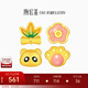 潮宏基 趣玩黃金耳釘女熊貓萌爪小花竹葉送女友生日七夕禮物 計(jì)價(jià) 萌爪，單只 0.55g