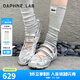DAPHNE LAB方糖機能芭蕾鞋 瑪麗珍網(wǎng)面透氣女鞋 25年新款夏季休閑運動鞋 銀色 【口碑爆款】 38