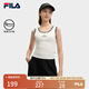 FILA 楊冪同款|斐樂(lè)官方女裝針織背心2025夏新款時(shí)尚簡(jiǎn)約休閑修身內(nèi)搭 云菇白-WT L 170/88A/L