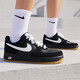 耐克NIKE七夕禮物 男空軍一號 AIR FORCE 1運動鞋IB6388-001黑白41