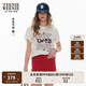 Teenie Weenie小熊T恤女2025年夏季新款簡(jiǎn)約休閑活力學(xué)院刺繡圓領(lǐng)短袖T恤女 象牙白 S