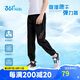 361°童裝 兒童長(zhǎng)褲25夏男中大童透氣彈力速干運(yùn)動(dòng)梭織褲 黑175