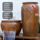 全套擺件過濾器流水陶罐造景生態(tài)循環(huán)水魚池養(yǎng)魚古法魚缸復古瀑布 古黃舍得給予流水【推40w水泵】