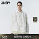 JNBY/江南布衣秋冬夾克女牛仔街頭酷感寬松休閑通勤風(fēng)挺括5N8615330 100/本白 S