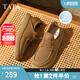 他她（TATA）英倫透氣工裝鞋男鞋棕色勃肯鞋皮鞋2025夏季新款OCD08BM5 黃棕 41