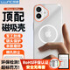 朗客適用蘋果16Plus手機(jī)殼 iPhone16plus保護(hù)套Magsafe磁吸充電殼全包半透明超薄防摔撞色硬殼磨砂外殼