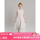 ELLE KIDS安全里襯】夏季女童度假風(fēng)純棉背心裙花邊拼接無袖休閑連衣裙子