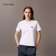 Calvin KleinJeans25春夏新款女士經(jīng)典刺繡純色圓領(lǐng)內(nèi)搭彈力短袖T恤47AB801 YAA-月光白 S