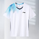 李寧（LI-NING）2025羽毛球T恤透氣速干短袖套裝比賽新款運(yùn)動(dòng)定制上衣團(tuán)購男女 藍(lán)白色T恤 2XL