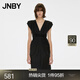 JNBY/江南布衣春夏連衣裙女設計感禮服無(wú)袖V領(lǐng)氣質(zhì)優(yōu)雅長(cháng)裙5N5G13600 001/本黑 M